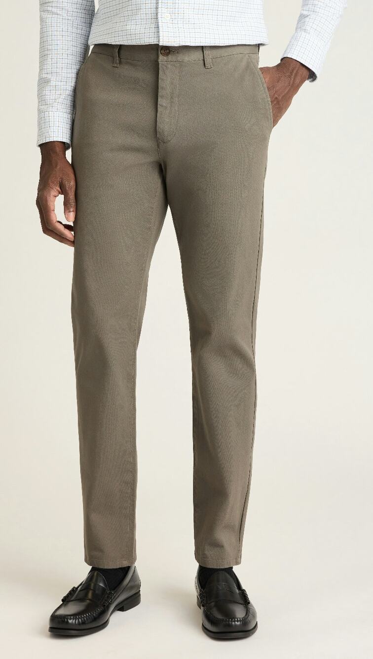 Bonobos Washed Chinos Olive Green Cotton Straight Fit Khaki Slacks 33x32 Career